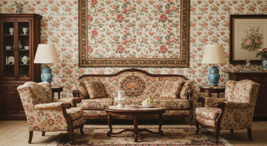 Motyw florystyczny we wnętrzach